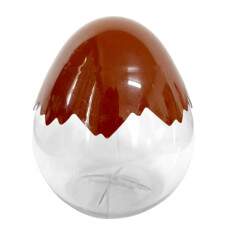 Pote formato de Ovo tampa de rosca p/ Cesta p�scoa 1 Litro