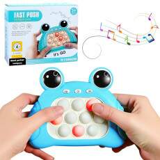 Minigame Pop-it Jogo Eletr�nico Game Fidget Toy Sapinho Azul