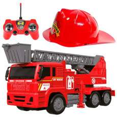 Carrinho Controle Remoto Caminh�o Bombeiro + Chap�u Infantil