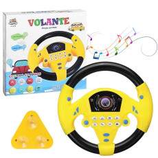 Volante Divertido Dire��o Animada com Buzina Sirenes Musicas