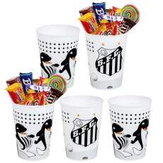 5 Copos Santos Festa infantil Anivers�rio Sacola Surpresa