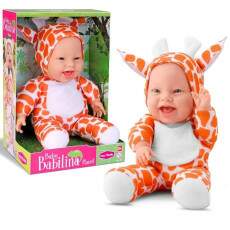Boneca de Girafinha Babilina Planet Beb� com Roupa de Girafa na Caixa Bambola Original