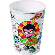 Copo Infantil Jovens Tit�s em A��o 320ml Estampado Premium 1 Unidade