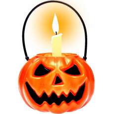 Mini Balde Ab�bora com Al�a Festa Dia das Bruxas Halloween Decora��o e Doces