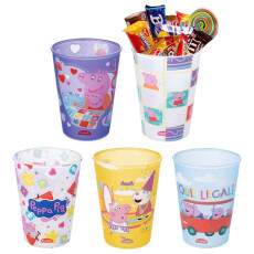 5 Copos Peppa Pig p/ Festa Infantil Decora��o Lembrancinhas Sacola Surpresa