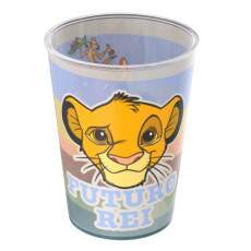 Copo do Rei Le�o 320ml Infantil Livre de BPA 320ml para Suco e Refrigerante Plas�til