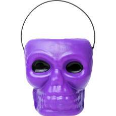 Caveira do Dia das Bruxas Grande Roxo Doces Vela Halloween