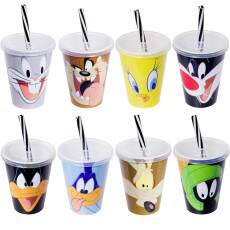 20 Copos Looney Tunes Lembran�a Anivers�rio Sacola Surpresa