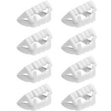 8 Dentaduras Vampiro Branca Infantil para Festa Halloween