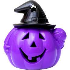 Ab�bora Bruxinha Roxa Decora��o de Festa Halloween Bruxas