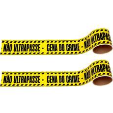 2 Faixas Decora��o Halloween Festa Interdi��o Cena de Crime