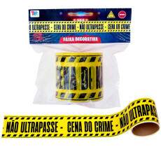 Faixa de Decora��o Halloween Festa Interdi��o Cena de Crime