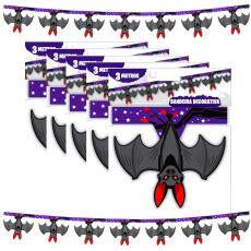 Bandeirinha Morcego Enfeite Decora��o Festa Bruxas 15 Metros