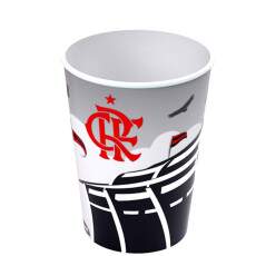 Copo 320ml Estampa do Flamengo Oficial Plas�til Infantil e Adulto