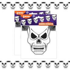 Bandeirinha Caveira Enfeite Decora��o Festa dia Bruxas 6Mts