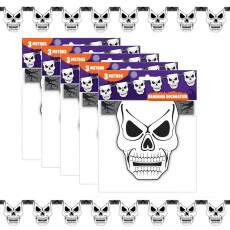 Bandeirinha Caveira Enfeite Decora��o Festa dia Bruxas 15Mts