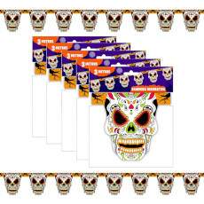 Bandeirinha Caveira Mexicana Enfeite Decora��o Bruxas 15Mts