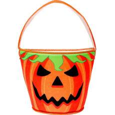 Bolsinha de Tecido Pedir Doce Ab�bora Dia das Bruxas