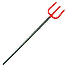 Tridente Vermelho Diabo Decora��o Enfeite Fantasia Halloween