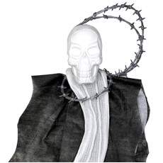 Enfeite Festa Halloween Bruxas Caveira Grande de Pendurar