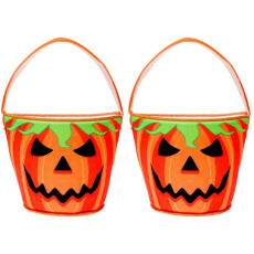 2 Bolsinhas de Tecido Pedir Doce Ab�bora Dia das Bruxas