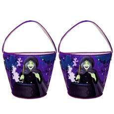 2 Bolsinhas de Tecido Pedir Doce Bruxinha Halloween dia Bruxas