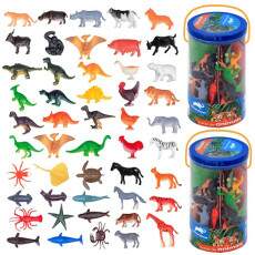 2 Pote de Bichos 96 Animais Brinquedo Animal Planet Original