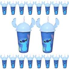 20 Copos Stitch Orelha Festa Decora��o p/ Sacolinha Surpresa