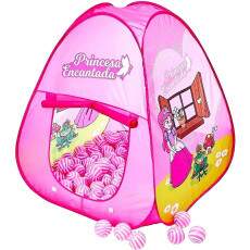 Barraca com 100 Bolinhas de Brinquedo Princesas Infantil