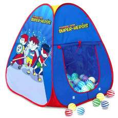 Barraca com 100 Bolinhas de Brinquedo Super Her�is Infantil