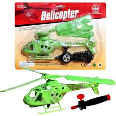 Super Helic�ptero que Voa a corda Brinquedo com Lan�ador