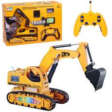 Carrinho Retro Escavadeira Controle 4x4 Bateria Recarreg�vel
