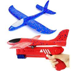 Pistola Lan�a Avi�es Planador de Isopor Premium Voa Alto