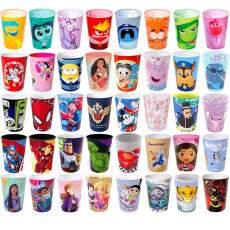 250 Copos 320ml Plas�til Estampado Infantil para base de Ovos de Pascoa Caseiro