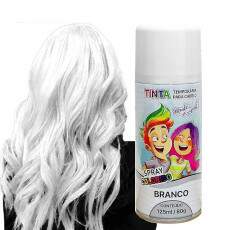 Tinta Spray Cabelo Maluco Lav�vel Carnaval Infantil Branca