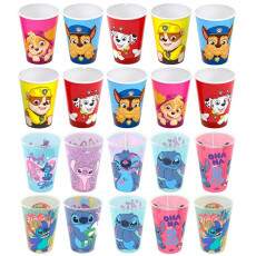 20 Copos Stitch e Patrulha Canina 320ml para Base de Ovo de P�scoa Caseiro Lembran�a Infantil