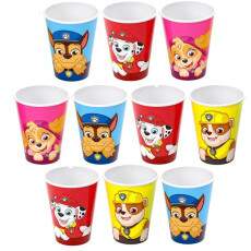 10 Copos Patrulha Canina Infantil para Base de Ovo e P�scoa Caseiro e Kit de Chocolates