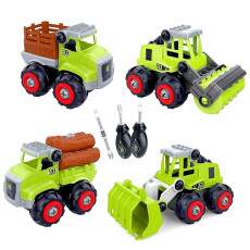 4 Caminh�es e Tratores Fazenda Monta e Desmonta com Chave