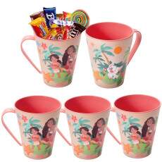 Kit 5 Canecas Moana Festa Infantil Decora��o Lembrancinha