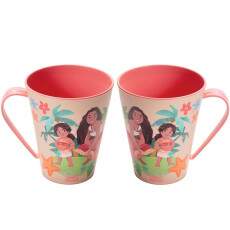2 Canecas Princesa Moana Estampado 360ml Infantil Original