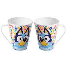 2 Canecas Infantil Desenho Bluey e Bingo 360ml Estampada