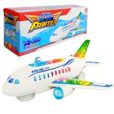 Avi�o Infantil Eletr�nico Musical Luzes Coloridas Bate Volta
