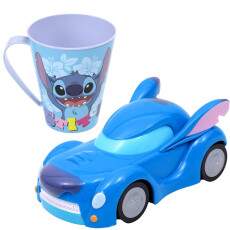Kit Carrinho Fric��o Lilo Stitch Fantastic Car 13cm e Caneca