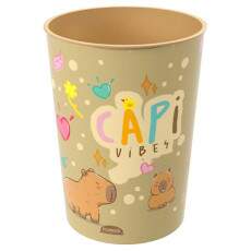 Copo Infantil da Capivara 320ml Capi Vibes Original Plas�til