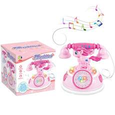 Piano Telefone Musical Infantil com Boneca Sons e Luzes