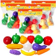 Kit 6 Pacotes Alimentos de Brinquedo Atacado Festa Infantil