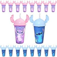 50 Copos Angel e Stitch Orelha Festa Anivers�rio e Decora��o