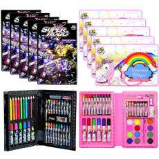 10 Maletas Pintura 42p�s Unic�rnio e Transformer Atacado