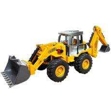 Trator Retroescavadeira de Brinquedo Realista Articulada