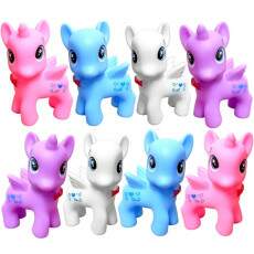 8 Ponei no Ovinho Unic�rnio Pony Coloridas Presente Meninas